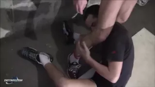 SketBoy.com - Foot Fetish Twinks in a Parking Lot