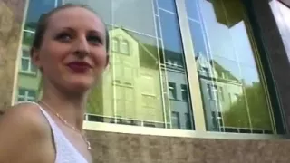 Public Blowjob Tease and Sloppy Fingering Explosion
