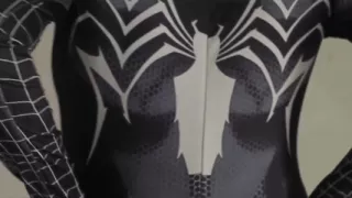 Fucking a Black Spiderman Cosplay Girl Until He Cums in Her Pussy Multiple Times - Latest Indonesian Porn