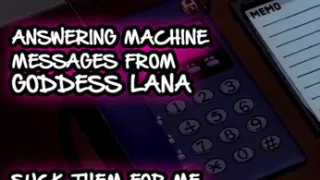 AUDIO ONLY - Answering machine messages 1 suck them for me