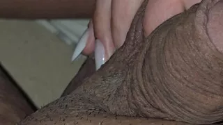 Step mom with huge hands handjob thick cock step son in a homemade video