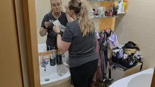 Watching My Wife Get Ready She Looks so Good - Mirror Makeup Routine