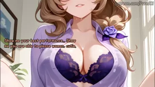 Pass 5 interviews with Genshin Impact girls to get a job (Sex JOI)
