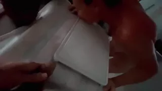Rehydrating on Hot Day Piss Drinking