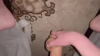 Sissy Hubby Dildo Bouncing