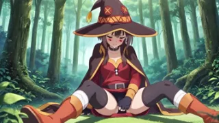 Forest Sex Walk Megumin and Kazuma in Ai Adaptation Konosuba