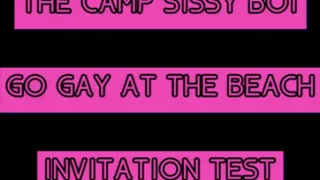 AUDIO ONLY - The Camp Sissy Boi invitation test let me know if you complete it