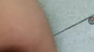 Fingering my tight pussy ,while he jerking his dick