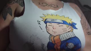 Cutting My Shirt so It Can Fit Them Better (sfw)