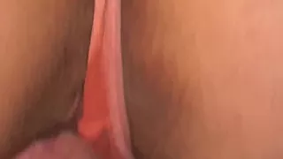Soaked pussy riding gets creampie