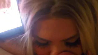 Watching me cuck him during SPH & light CBT! Flat pink pussy chastity for cuckie lol