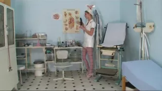 Fucking licking dildo playing in the hospital