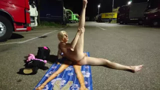 Naked by the truckers