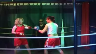 Blonde Mature Babe's Dripping Rosebud Gangbang in Wrestling Ring