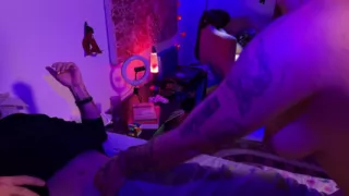 The Latina Brunette Performed a Striptease and Gave a Delicious Blowjob to Seduce the Old Cuckold