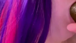 Watch Me Suck This BBC Dildo and Get Real Sloppy