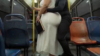 "Religious BBW in Long Dress Gets Ass Teased While Holding Bible"