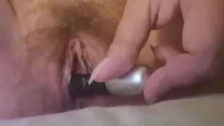 Home alone and masturbating my hairy pussy