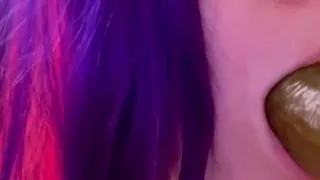 Watch Me Suck This BBC Dildo and Get Real Sloppy