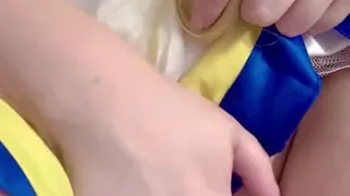 Sailor Moon Rubs Clit in Bathtub