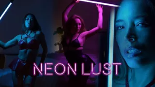 Neon Lust - Lesbian Girls Show Behind the Scenes Footage