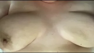 Squeezing My Boobs Dildo Squirt