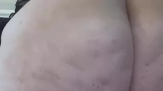PAWG fucks dildo, riding and cumming