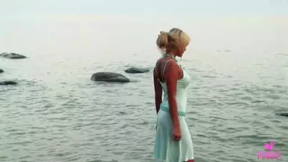 Carmen H's Sundress Clings As She Rubs Her Wet Cunt On Sandy Beach!