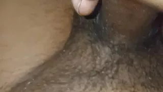 Indian big black cock jerking close to camera