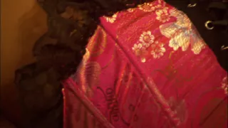 Asian beauty rides samurai's cock