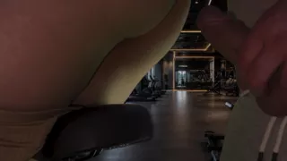 Rough sex with a stranger in the Gym and he came 2 Times.