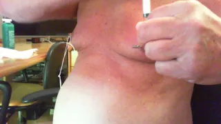 Shemale Kassy54 Needles In Nipples