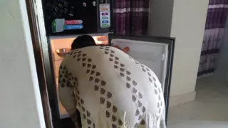 I Put My Big Cock in Aria Mia's Big Ass While She Was Taking Food Out of the Fridge
