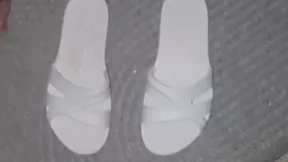 My Cuckold Slave Cum on My Slipper