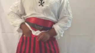 Pirate Cosplayer Jerks Off
