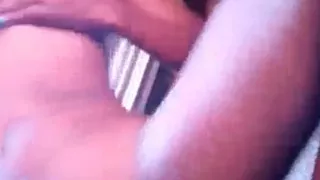 Cute girl dances while stroking her for fun