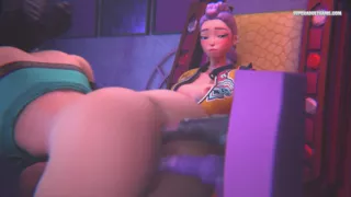 Squirt All Over My Face - Teen Dildo Double Penetration - 3D HENTAI