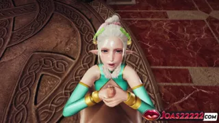 Hot Princess Ephildis 3D Hentai: Handjob Big Dick, Glory Hole Deepthroat, Footjob Stockings Cumshot