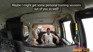Female Fake Taxi - Busty Tit Wank Makes Stud Cum Hard