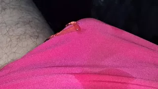Bright pink panty pee