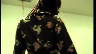Black couple takes a break for hardcore fucking in the office