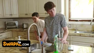 Busty Stepmoms Kenzie Taylor and Olive Glass Arrange a Naughty Stepson Swap