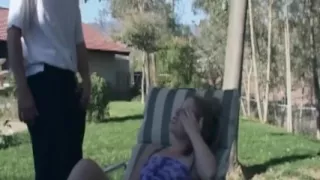 Mature Blonde MILF Sucks Thick Cock on Patio