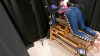 Restricting My New Sub to the Bench Before Giving Him a Paddling