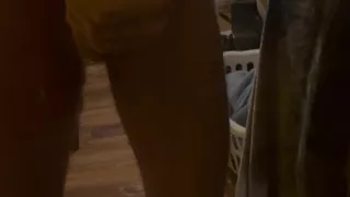 Jerking off in front of my mirror and then fucking and cumming on my boot