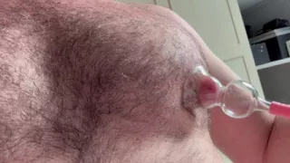 Sybian machine rocks the prostate and causes big cum