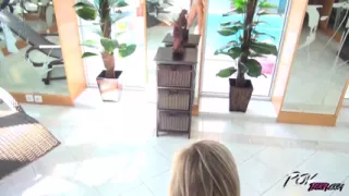 Horny cougar willing to do a dirty pov favor to her younger neighbor