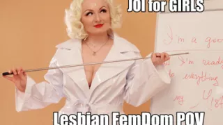 JOI for girls lesbian femdom POV video
