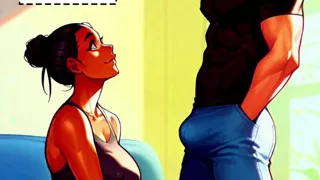Helpful Julia - Relieving the stress (AI Adult Comic - Blowjob)