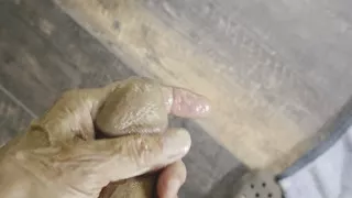 Ladydtf69 cuckold husband jerking his tiny dick